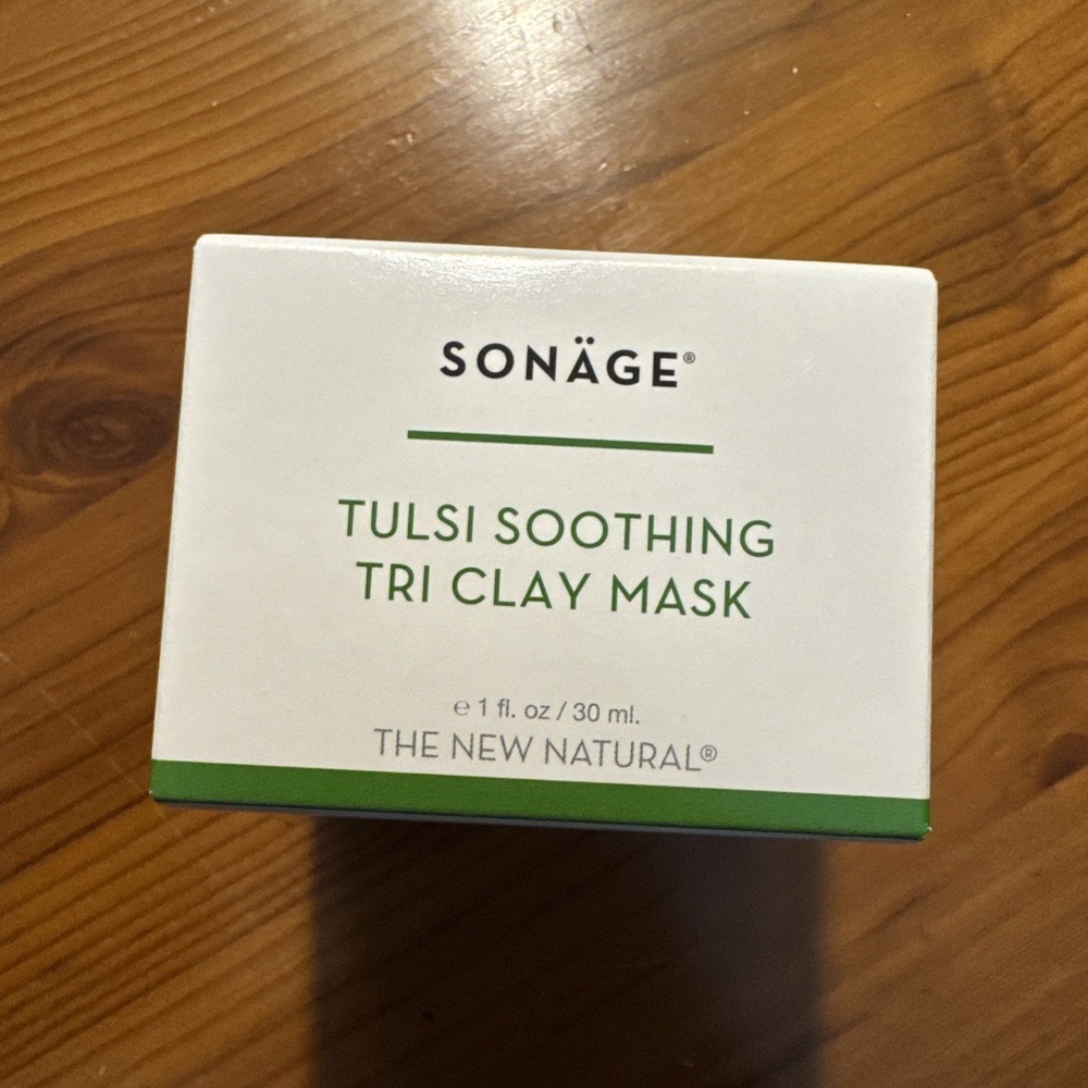 SONAGE TULSI SOOTHING TRI CLAY MASK  1 fl oz 30ml  Full Size FRESH‎ SEALED